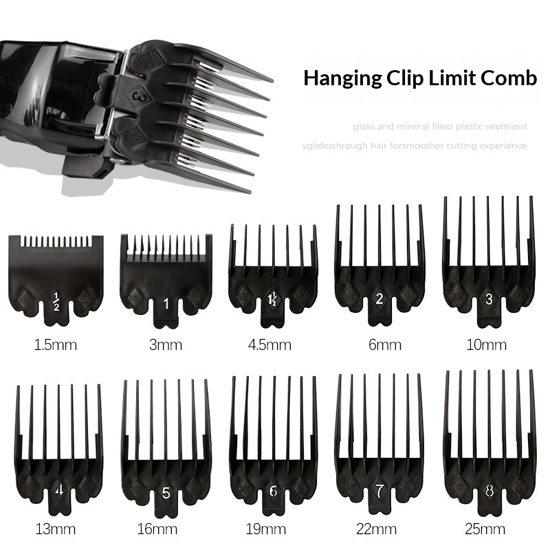 Men Accessories Combo Set - Juego de 8 peines guía de