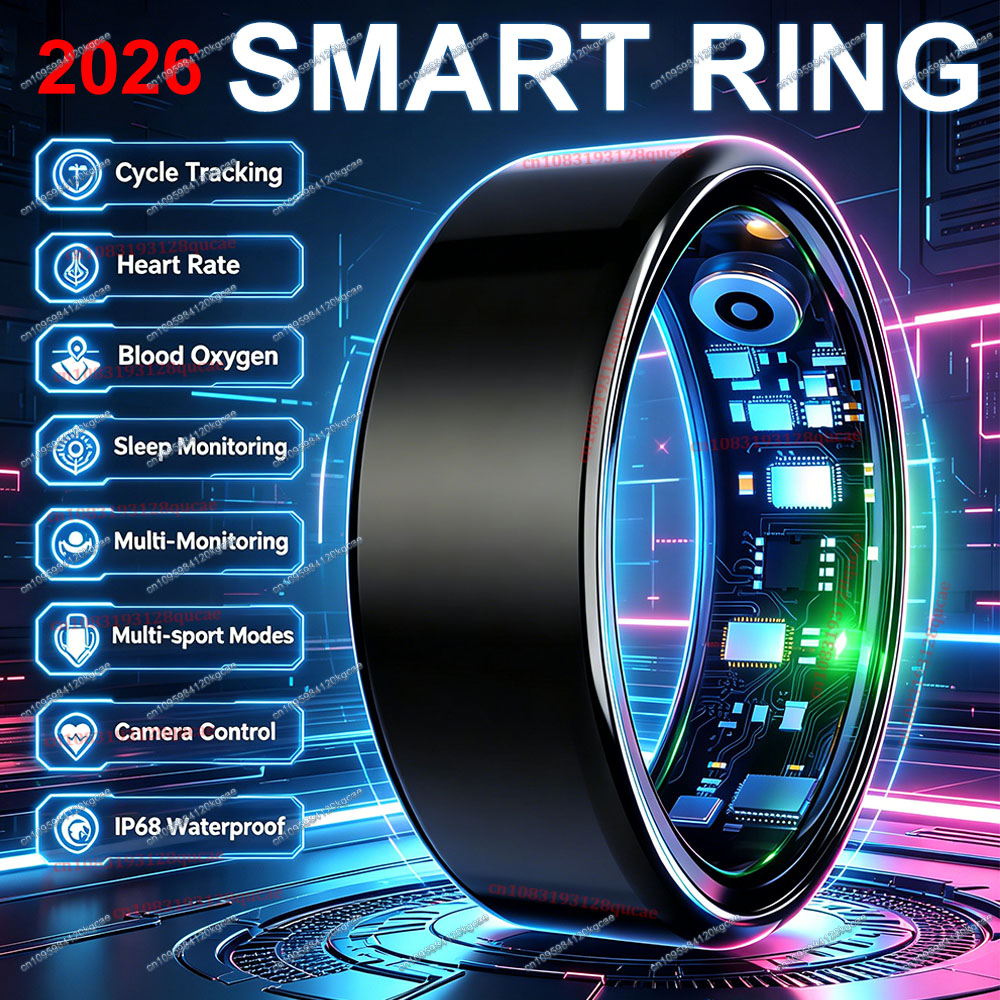 Young Men'S Accessories - Nuevo Anillo Inteligente 2026 con Monitor