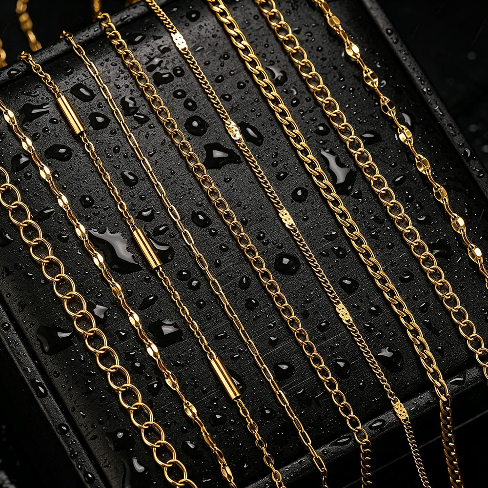 Young Men'S Accessories - Cadenas largas cruzadas de acero inoxidable