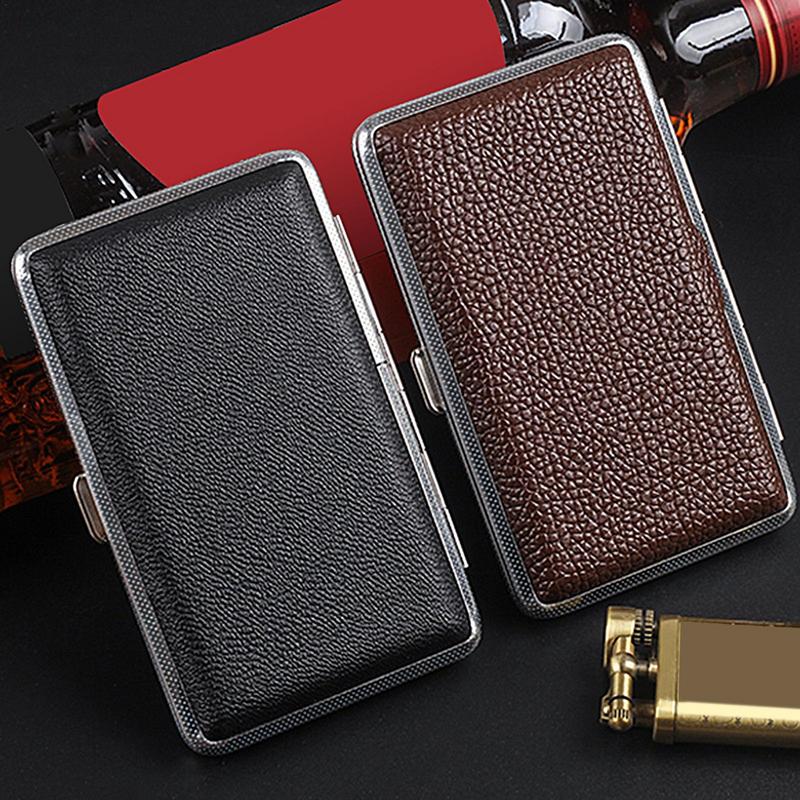 Men Accessories Gadgets - Caja compacta de cuero PU para
