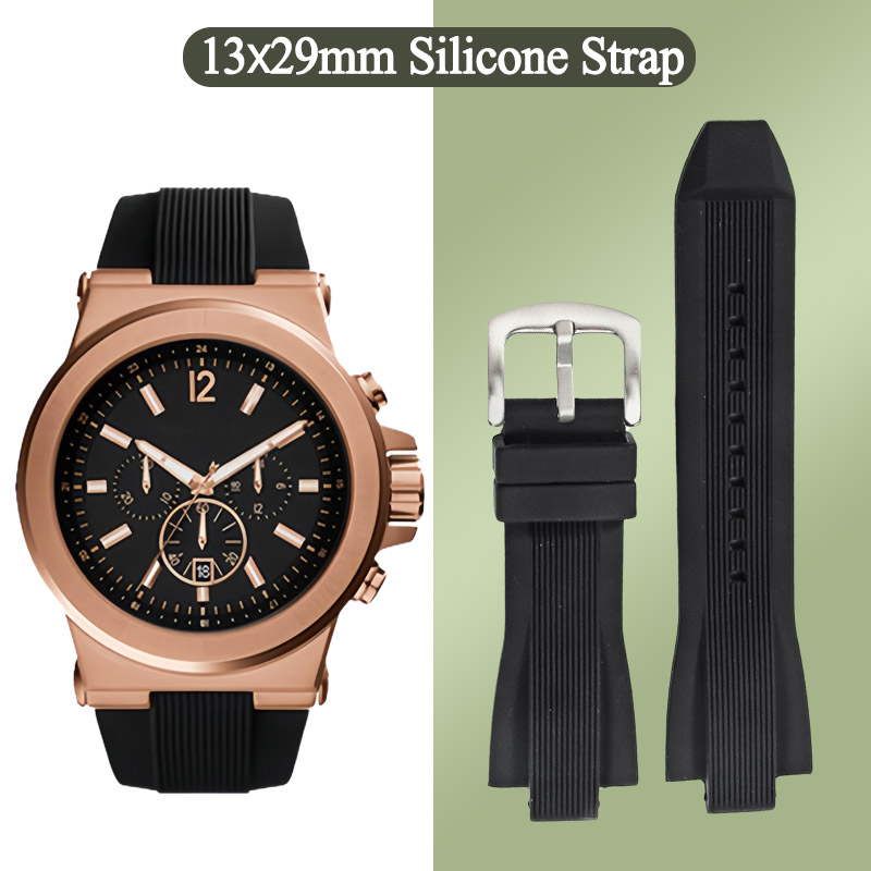 Men Accessories Mk - Correa de silicona para reloj Michael