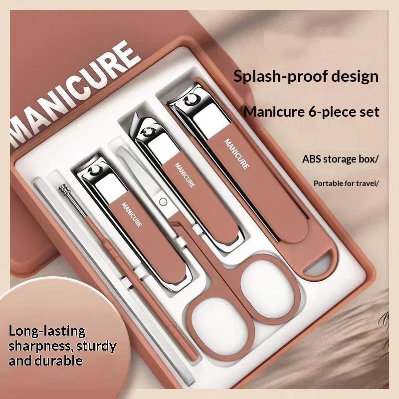 Men Accessories Combo Set - Juego de cortaúñas antideslizante de acero
