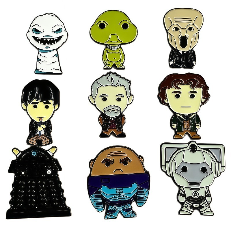 Men Accessories Brooch - Broche Metálico de Dibujos Animados Versión