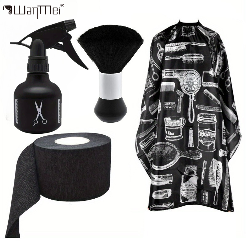 Men Accessories Combo Set - Conjunto de capa de peluquero profesional,