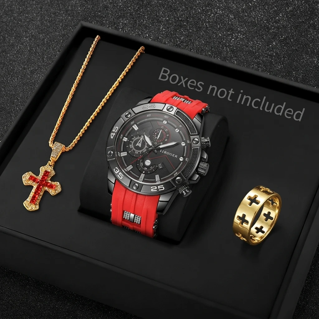 Men Accessories Gadgets - Juego de 3 Relojes Deportivos Masculinos