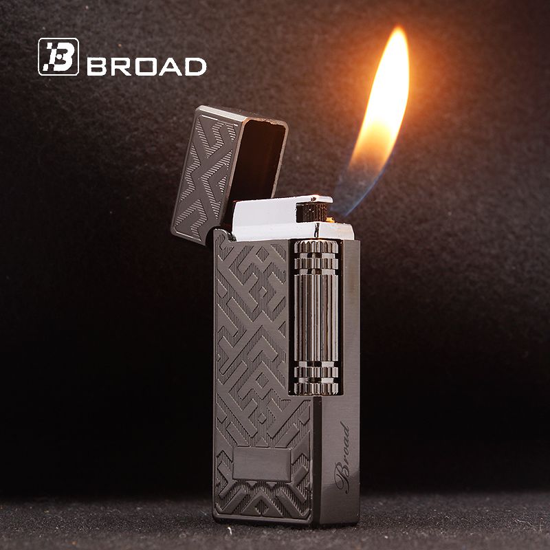 Men Accessories Gadgets - Encendedor de Gas de pedernal marrón,