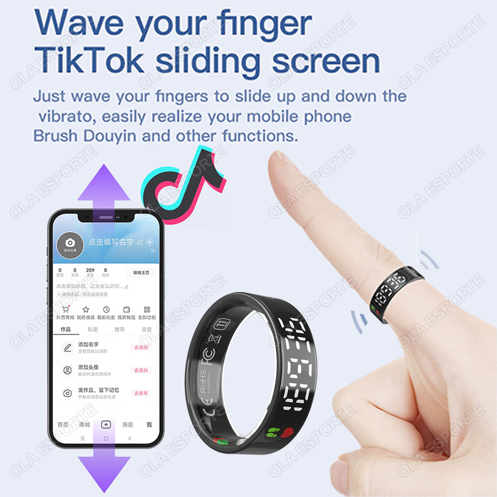 Anillo inteligente SR08 con ca - Young Men'S Accessories reseña y precio