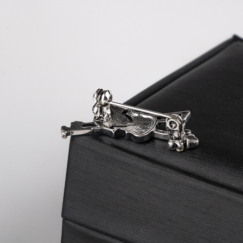 Broche de violín de cristal, j - Men Accessories Brooch reseña y precio