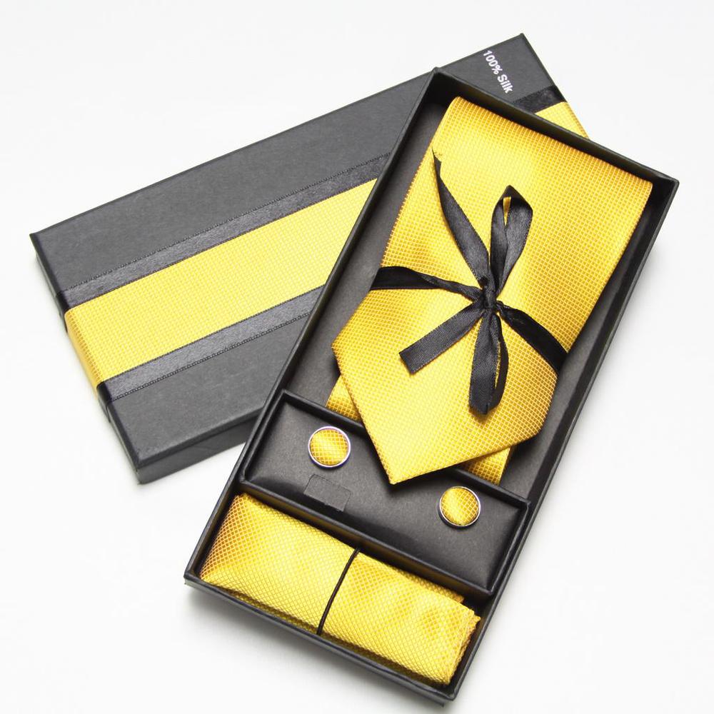 Set de Corbata Sólida, Gemelos - Men Accessories Combo Set reseña y precio