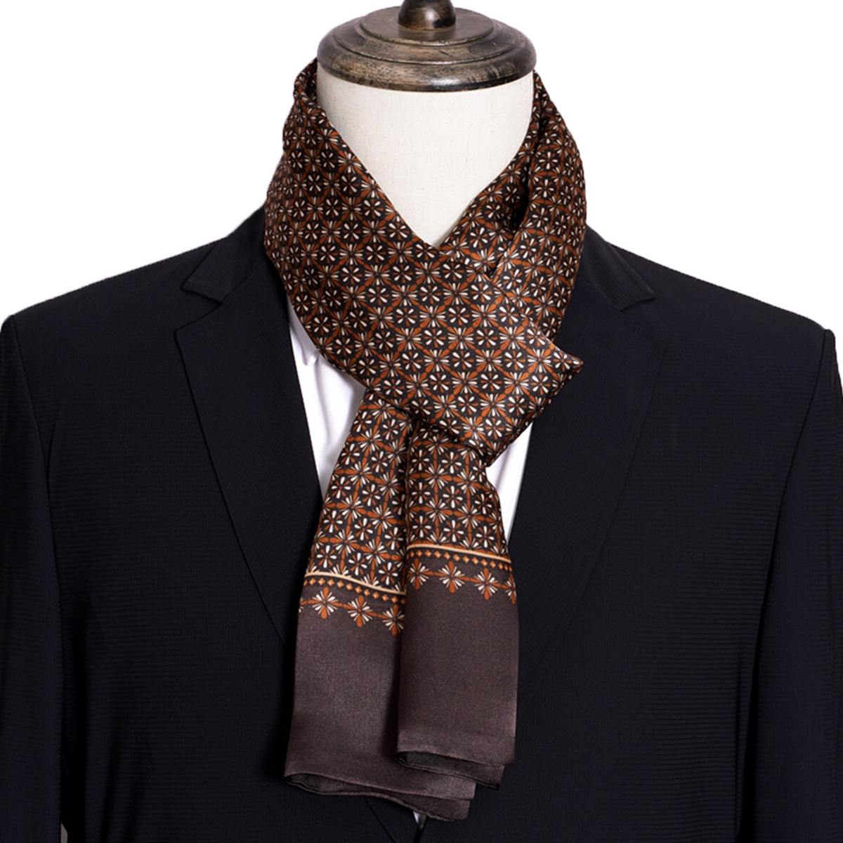 Nueva bufanda de seda a rayas  - Men'S Accessories Premium reseña y precio