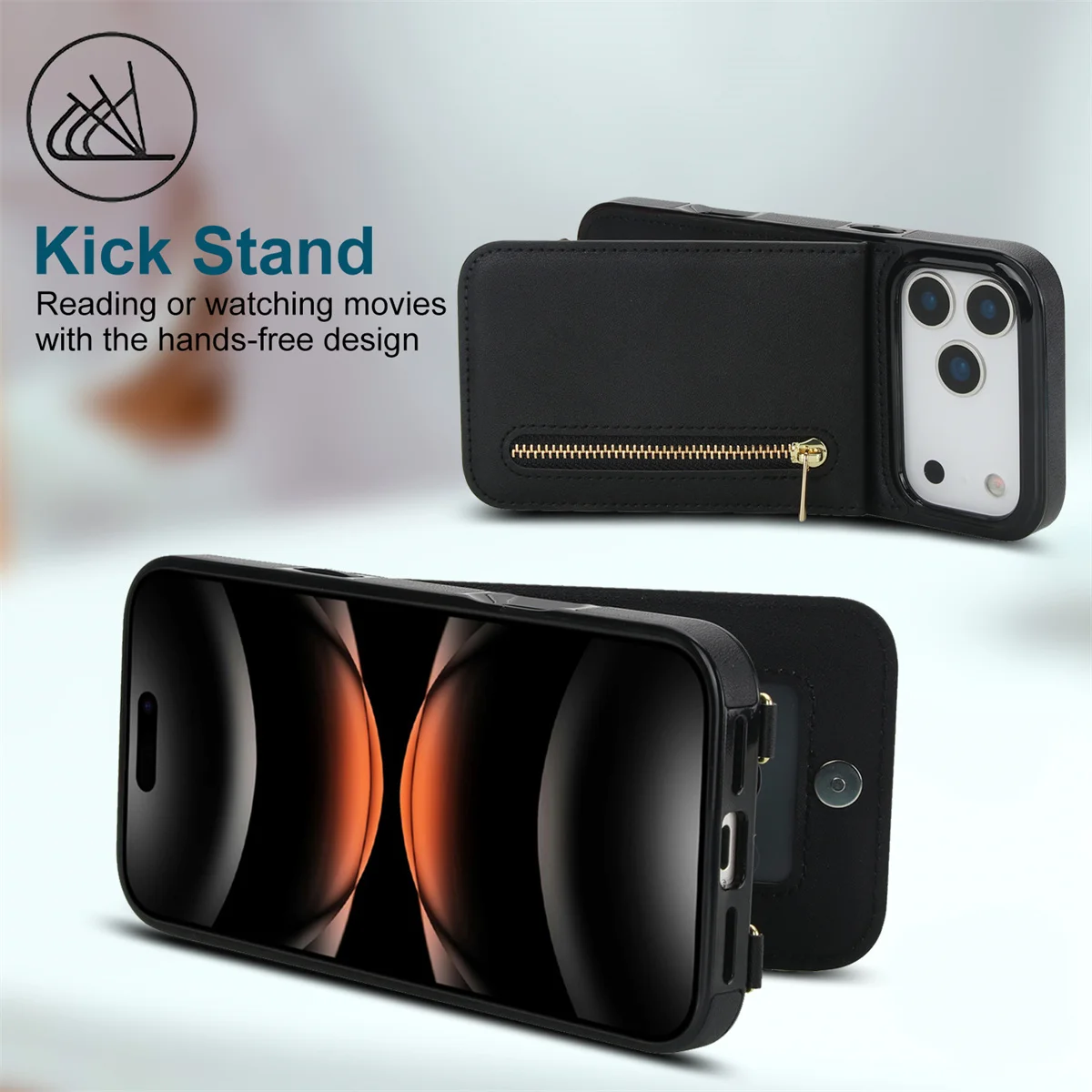 Funda de teléfono de cuero con - Phone Wallet Combo reseña y precio