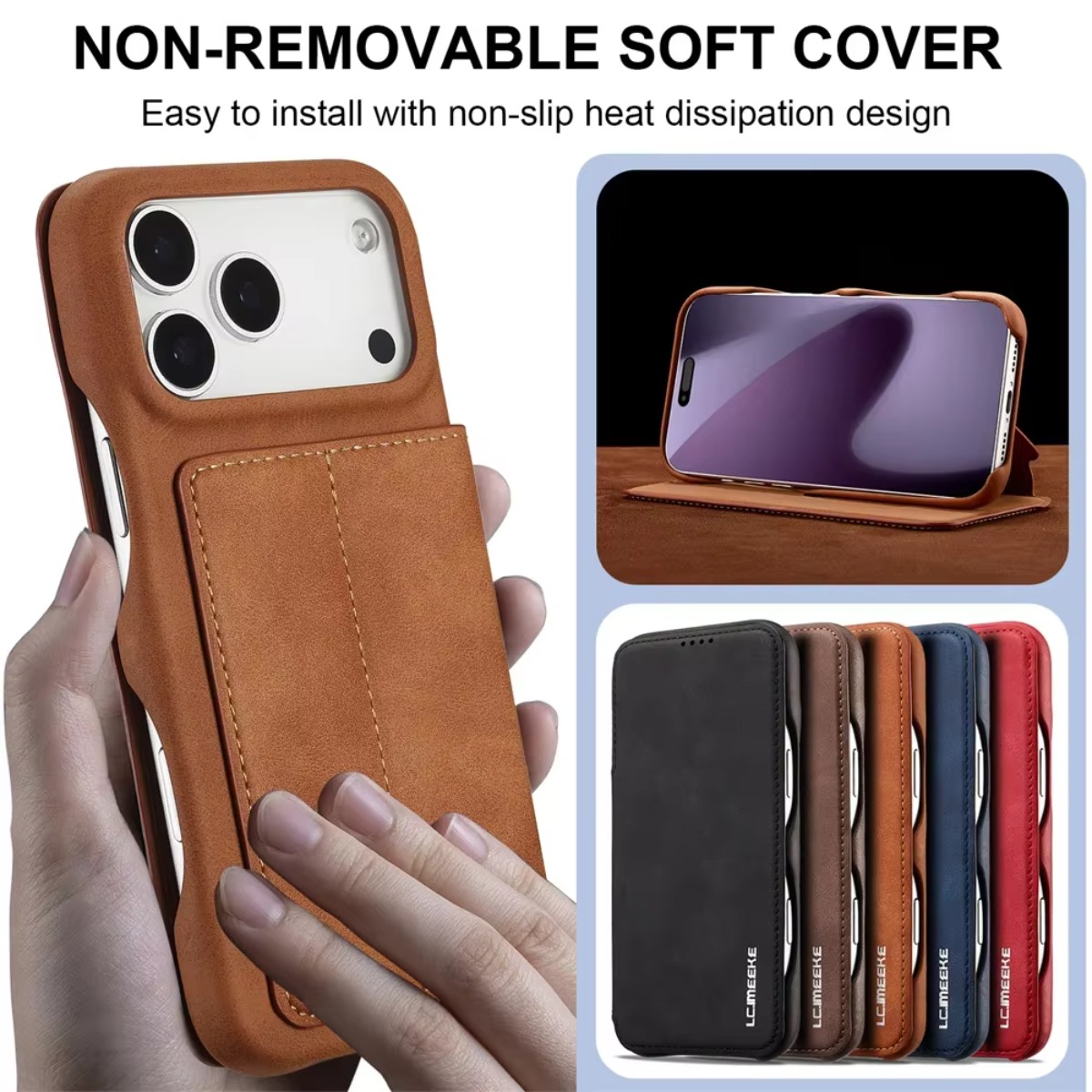 Funda de cuero con tapa magnét - Phone Wallet Combo reseña y precio