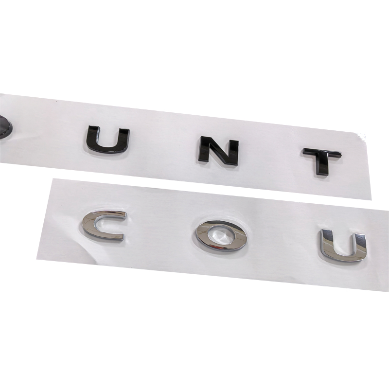 Emblema 3D ABS Cromado Negro c - Men Accessories Logo reseña y precio
