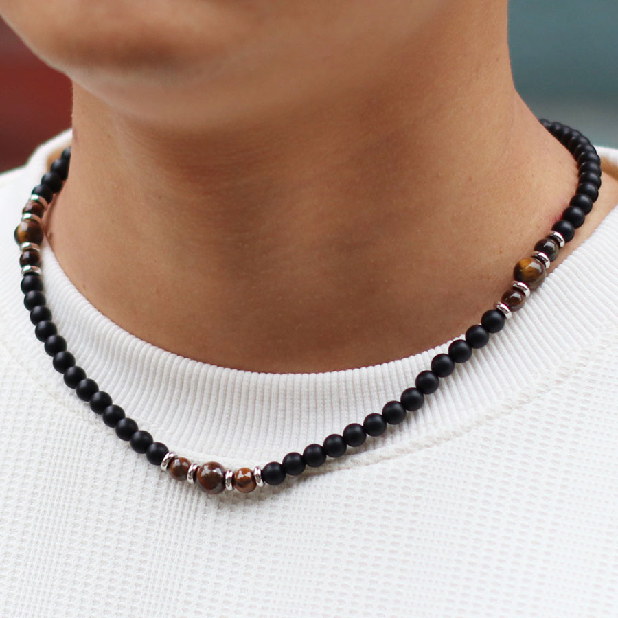Collar de piedra de ónix Natur - Men'S Accessories Premium reseña y precio