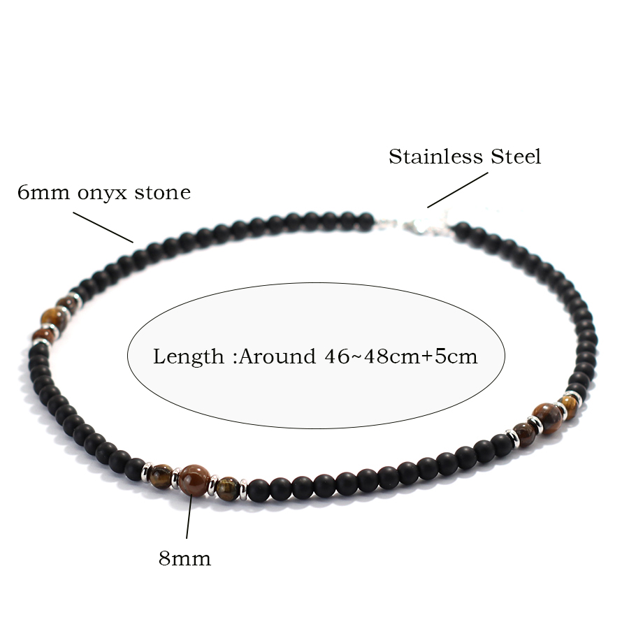 Collar de piedra de ónix Natur - Men'S Accessories Premium reseña y precio