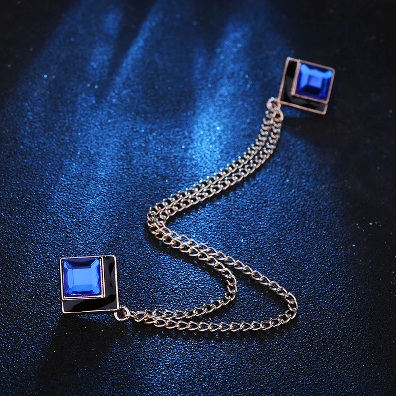 Broche de Solapa con Cadena de - Men Accessories Brooch reseña y precio