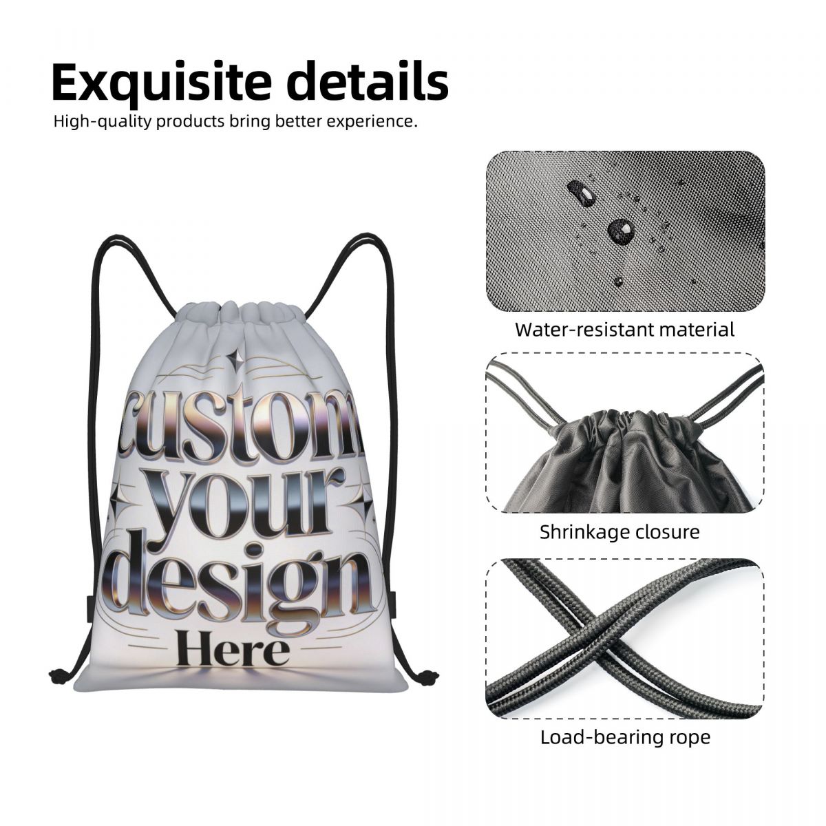 Mochilas con cordón y logotipo - Men Accessories Logo reseña y precio
