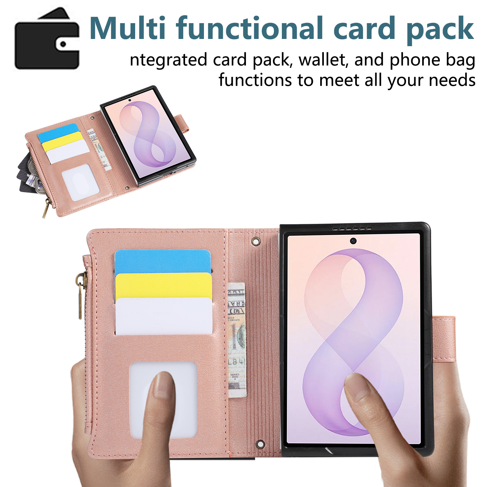 Funda de teléfono con correa c - Phone Wallet Combo reseña y precio