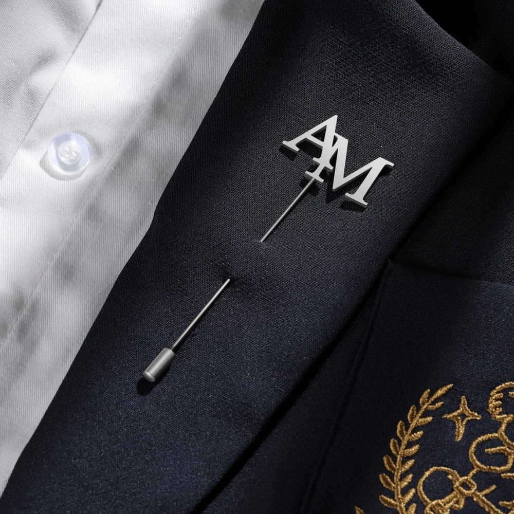Broche con Iniciales Personali - Men Accessories Brooch reseña y precio
