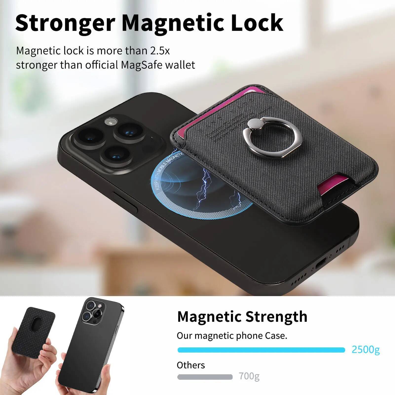 OUIO-bolsa antideslizante para - Phone Wallet Combo reseña y precio
