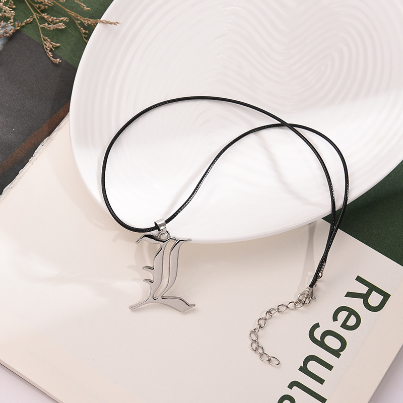 Anime Death Note L Logo collar - Men Accessories Logo reseña y precio